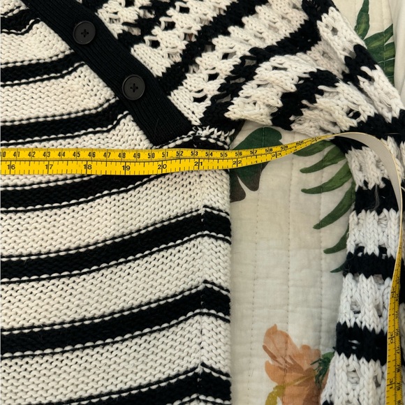 Maeve Eva Crochet Sweater Black and White, NWOT XL - Picture 10 of 13